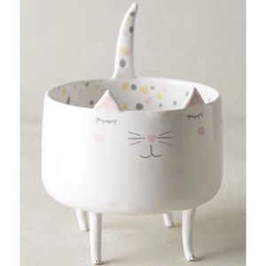 Anthropologie Cat Trinket Dish / Planter